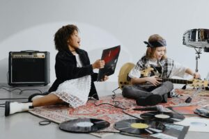 diverse music genres collage