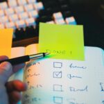 person doing yoga at home