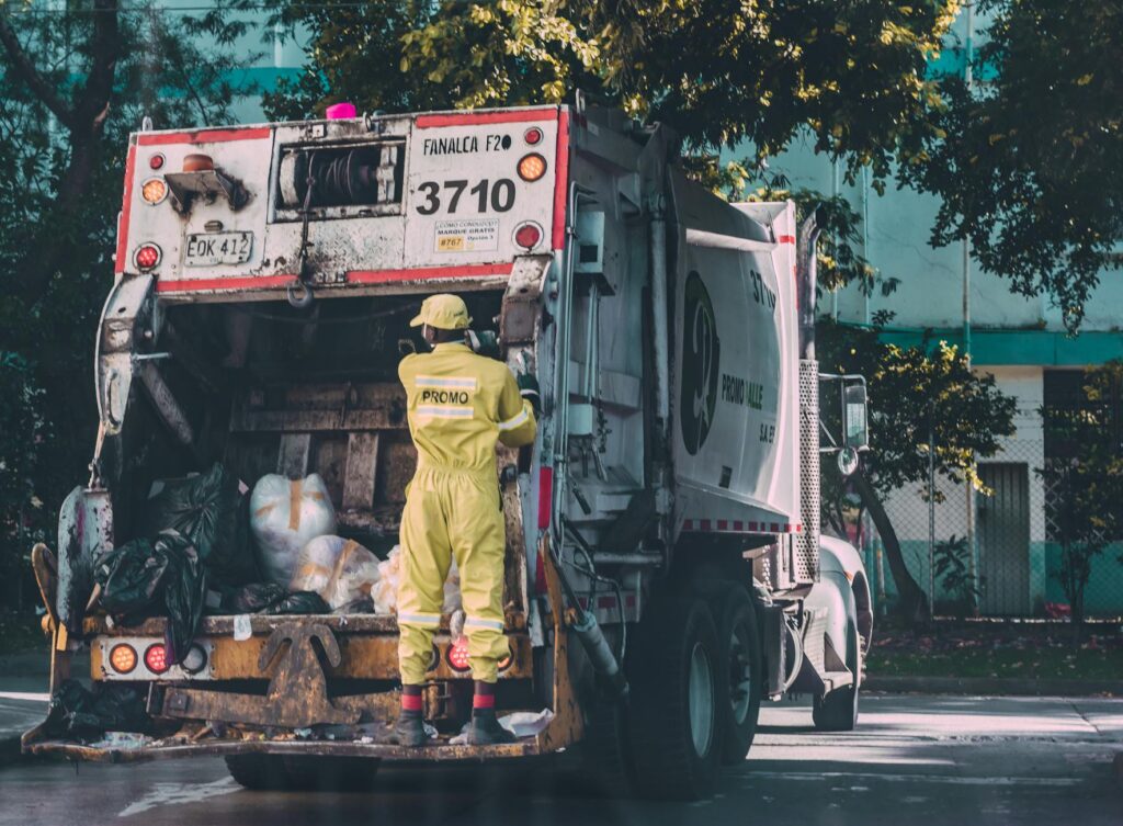 professional waste removal team