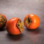ripe fuyu persimmon fruit
